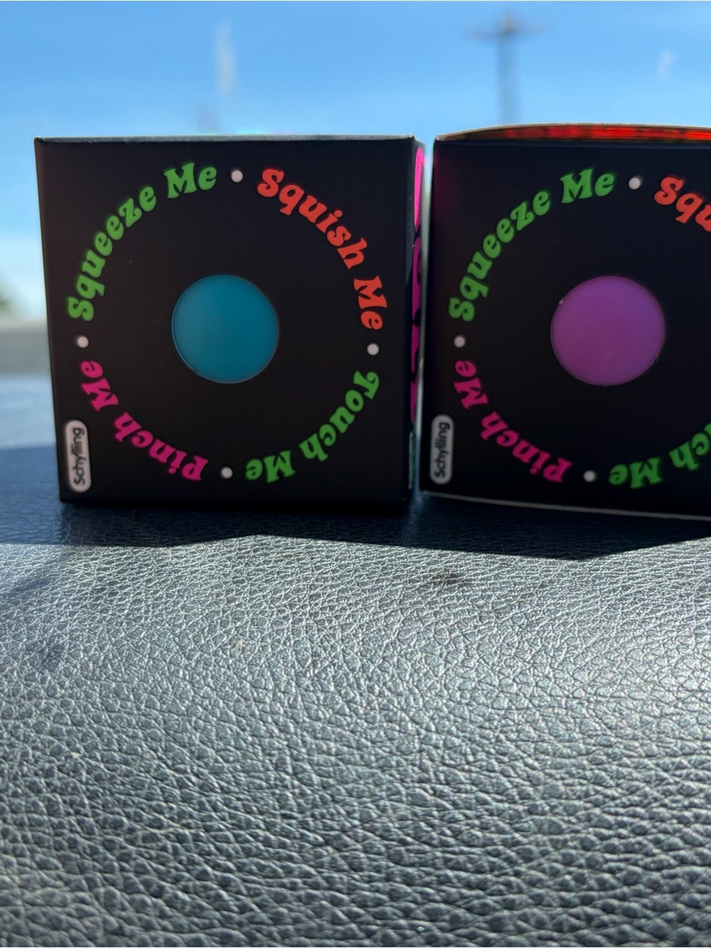 Squeeze Me Squish Me Touch Me Stress Toy - Blue and Purple